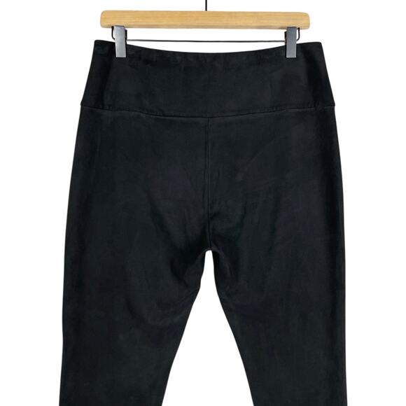 J. McLaughlin Lori Faux Suede Pull On High Waisted Legging Black Large Cozy Chic - Picture 4 of 10
